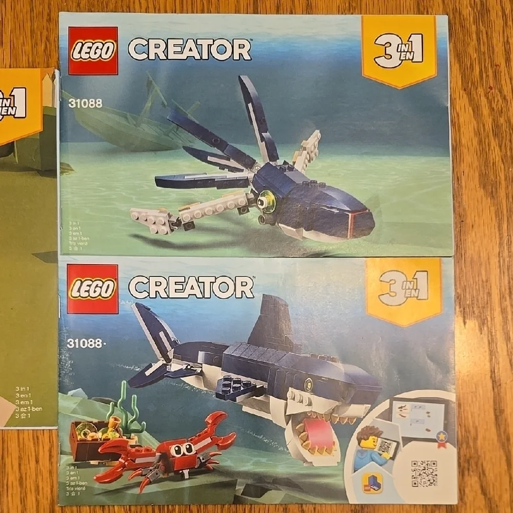 LEGO Creator 3-in-1 Skull Island and Sea Creatures INSTRUCTION BOOKS ONLY LOT H